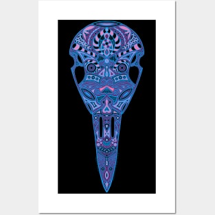 raven skull - Berry Nice Posters and Art